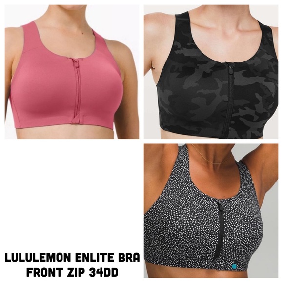 Lululemon Enlite High Support Bra Front Zip 34DD - Picture 1 of 7